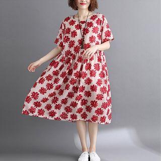 Midi Print Dress