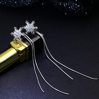 Star Crystal Tasseled Earring