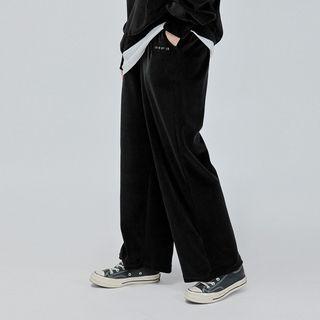 [lovb] Velour Wide-leg Pants