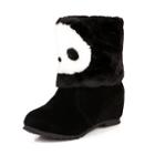 Panda Hidden Wedge Short Boots