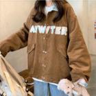 Long Sleeve Print Button-up Jacket