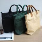 Plain Top Handle Handbag