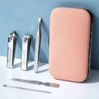 Set Of 5: Stainless Steel Manicure Kit Set Of 5 - Color Chosen At Random - One Size