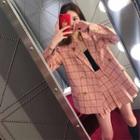 Double Breasted Blazer / A-line Skirt
