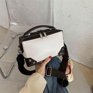 Two Tone Box Crossbody Bag