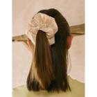 Metallic Scrunchy Hair Tie Ivory - One Size