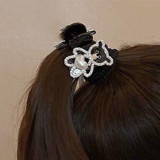 Rhinestone Bear Hair Claw