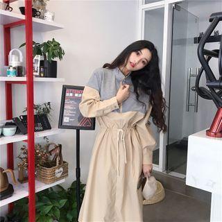 Color-block Sweatshirt Dress