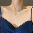 Lock Necklace X644 - Gold - One Size
