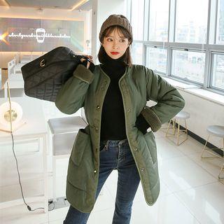 Drawstring-waist Reversible Padding Coat