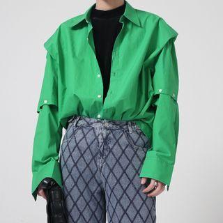 Detachable-sleeve Shirt