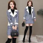 Set: Twill Coat + Mini Skirt