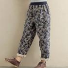 Paisley Print Quilted Pants