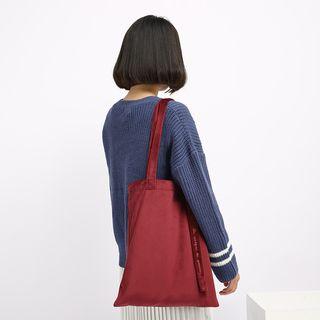Applique Embroidery Velvet Shoulder Bag