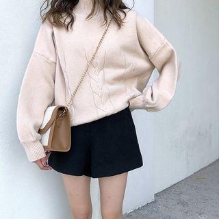Turtleneck Twist Knit Sweater