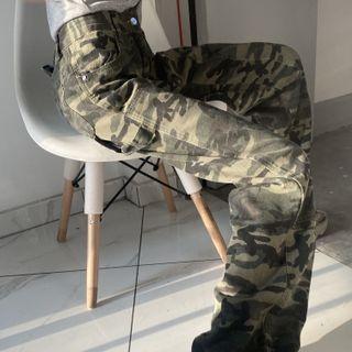 High-waist Printed Wide Leg Pants