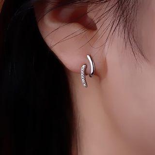 Geometric Alloy Earring With Gift Box - 1 Pair - Silver - One Size