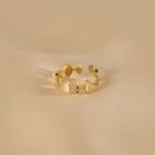 Faux Gemstone Open Ring Gold - One Size