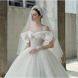Off-shoulder Wedding Ball Gown (various Designs)