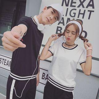 Couple Matching Striped T-shirt / Shorts