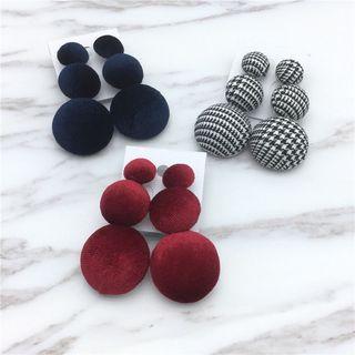 Button Drop Earring