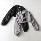 Two-tone Cut-out Cropped Light Jacket