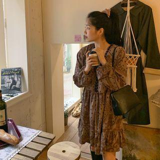 Ruffled Paisley Minidress