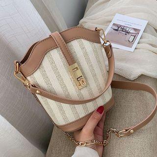 Stripe Bucket Bag