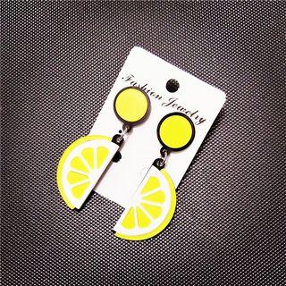 Lemon Statement Earring