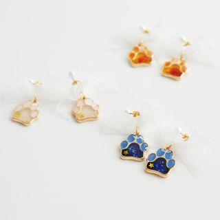 Cat Paw Drop Earring