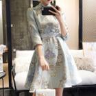 Traditional Chinese Elbow-sleeve A-line Dress