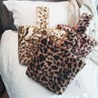 Leopard Print Furry Handbag