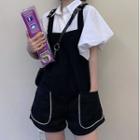 Puff Sleeve Plain Shirt / Jumper Shorts