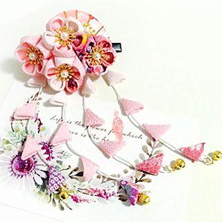 Flower Dangling Hair Clip / Hair Pin