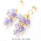 Faux Crystal Grapes Drop Earring