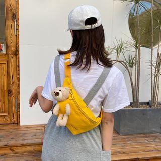 Bear Canvas Sling Bag
