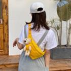 Bear Canvas Sling Bag
