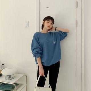 Plus Size Illustrated Oversized Sweatshirt