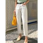 Relaxed-fit Cotton Pants With Belt