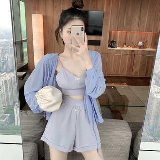 Zip Hoodie / Cropped Camisole Top / Set