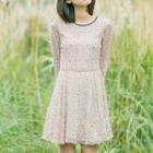 Floral Print Long-sleeve Minidress