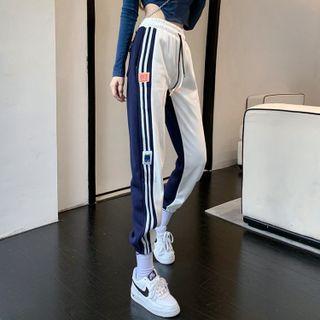 Striped Two-tone Sweatpants