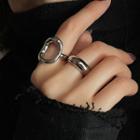 Irregular Hoop Alloy Open Ring / Polished Alloy Open Ring