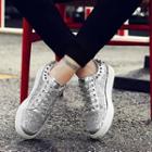 Studded Glittered Sneakers