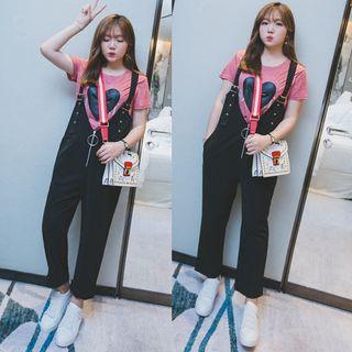 Hoop Zip Pinafore Jumpsuit