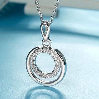 Cz Circle Necklace