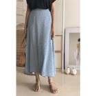 Pattern Maxi Flare Skirt