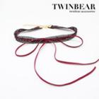 Velvet Bow Mesh Choker