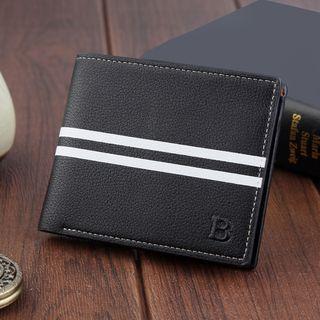 Faux Leather Letter B Wallet