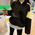 Hooded Color-block Anorak Pullover